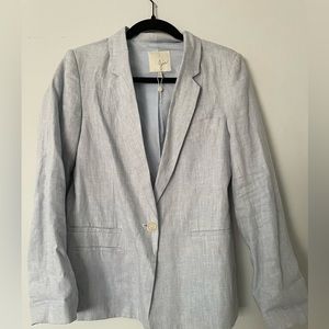 Joie Light Blue Linen Blazer